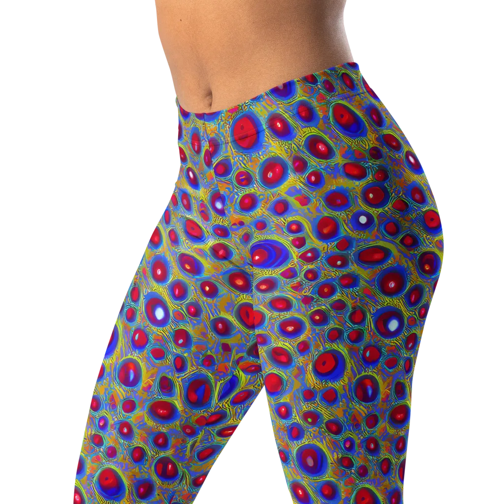 Prismatic Tide on Leggings — Left Front