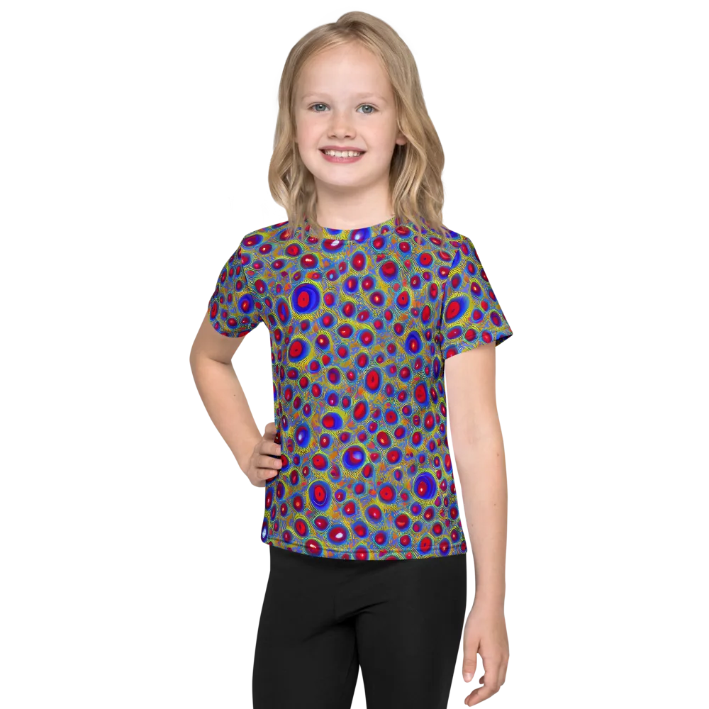 Prismatic Tide on Kids Crew Neck T-Shirt — Front