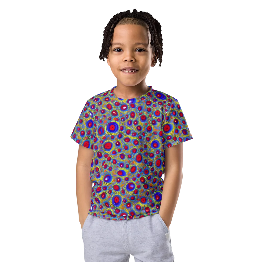 Prismatic Tide on Kids Crew Neck T-Shirt — Front