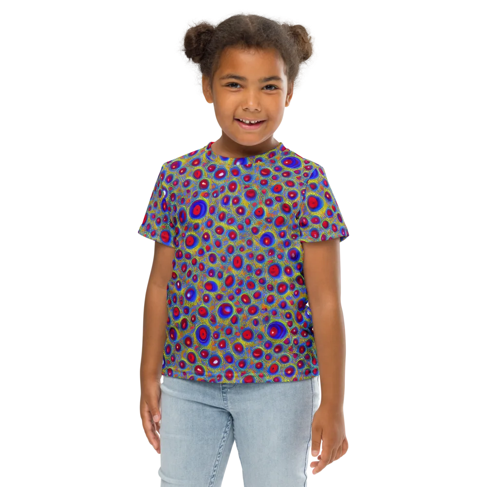 Prismatic Tide on Kids Crew Neck T-Shirt — Front