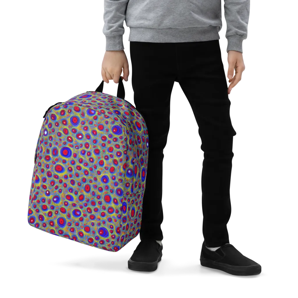 Prismatic Tide on Minimalist Backpack — Zoomed-in