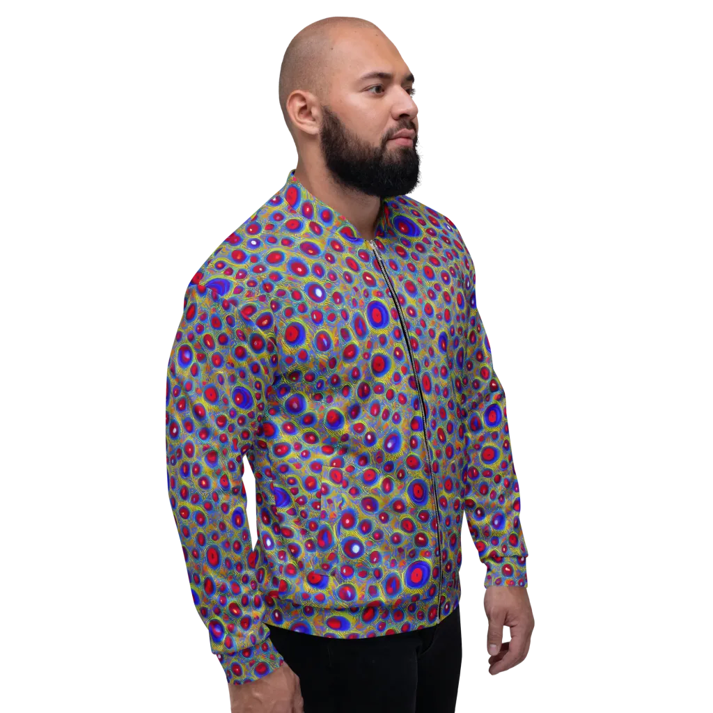Prismatic Tide on Bomber Jacket — Right