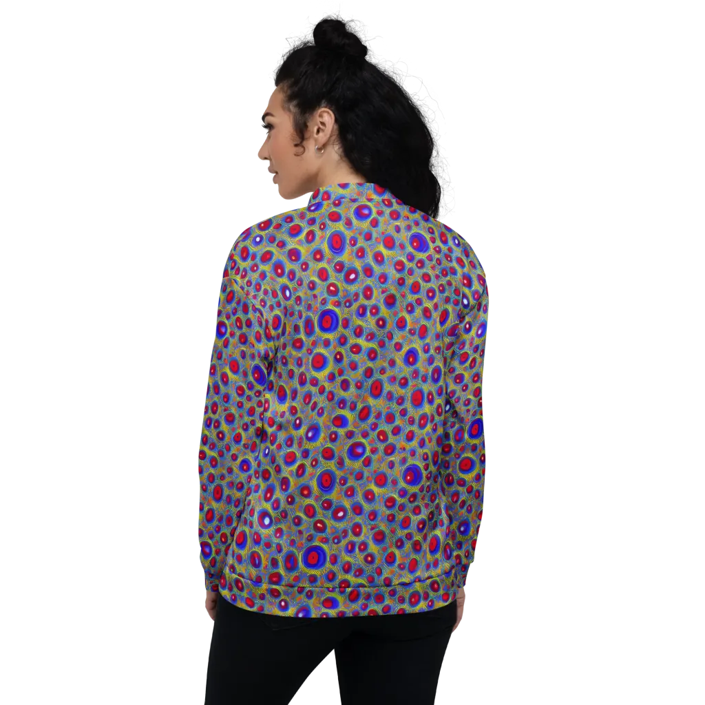 Prismatic Tide on Bomber Jacket — Back
