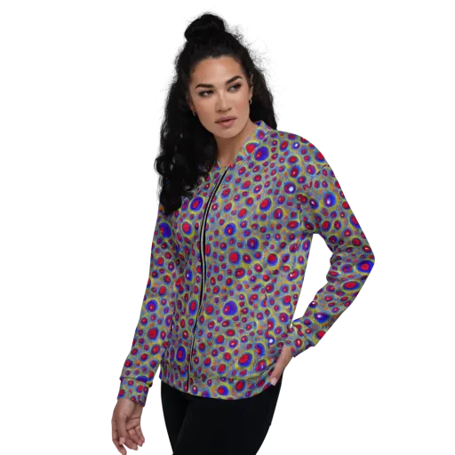 Prismatic Tide on a Bomber Jacket
