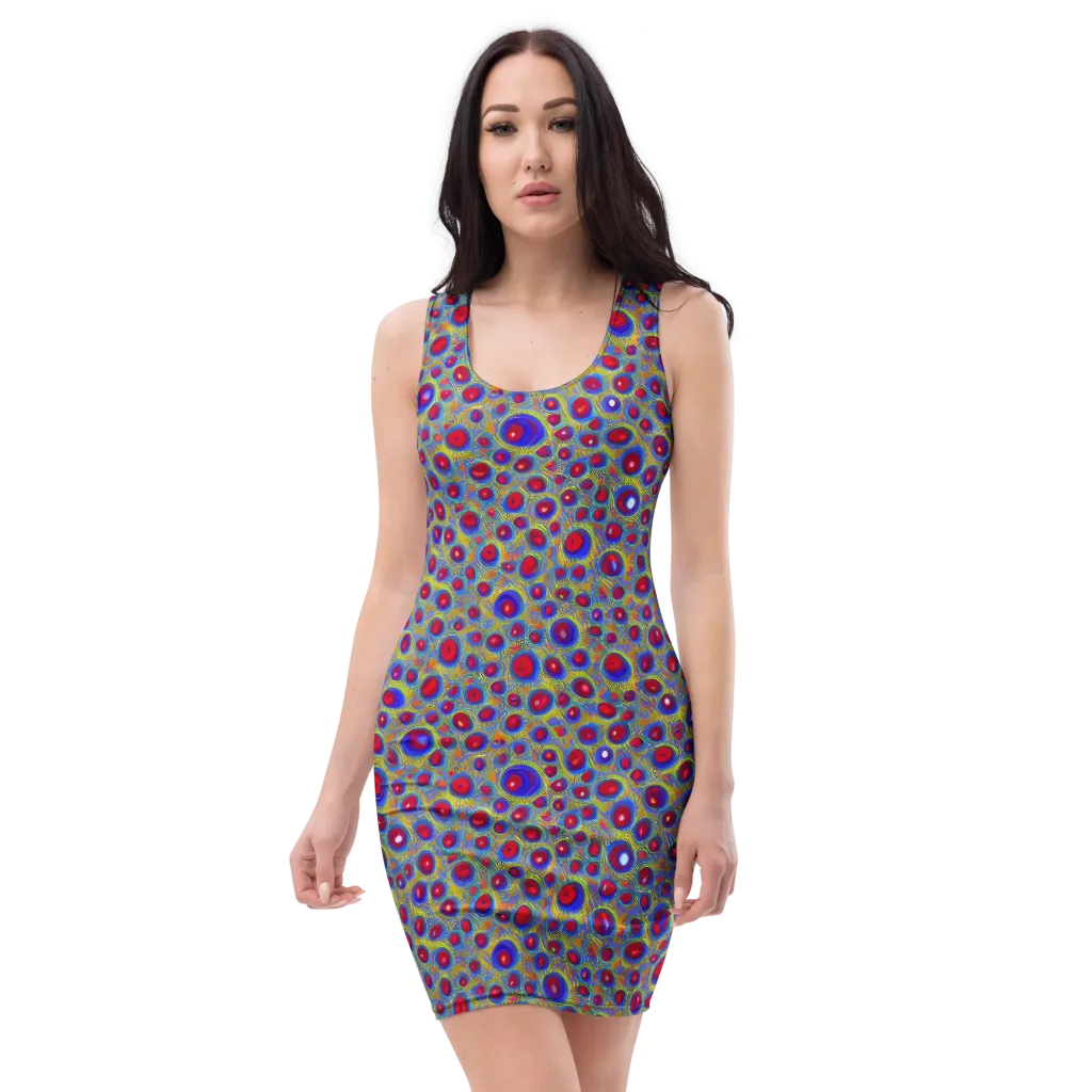 Prismatic Tide on Bodycon Dress — Front