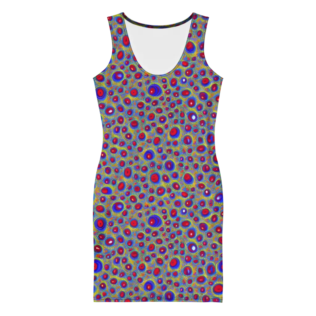 Prismatic Tide on Bodycon Dress — Front