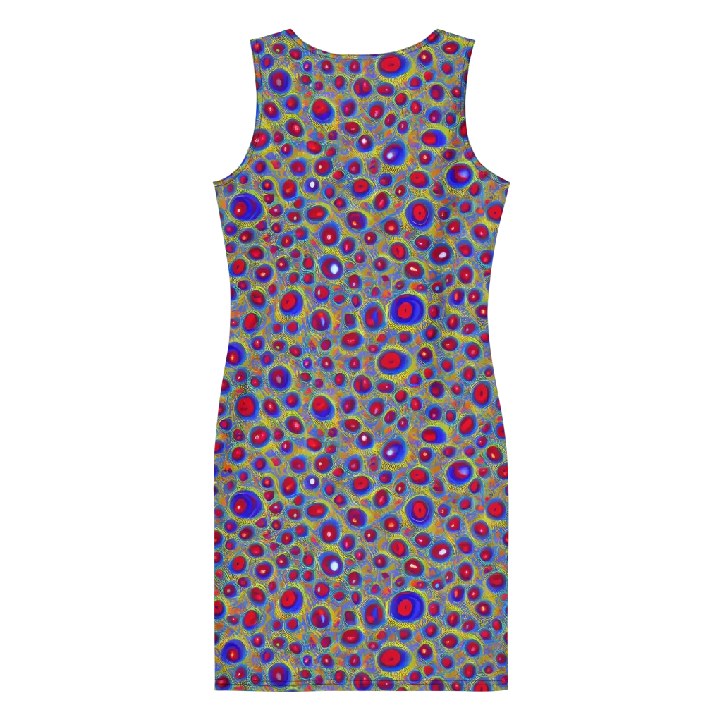 Prismatic Tide on Bodycon Dress — Back
