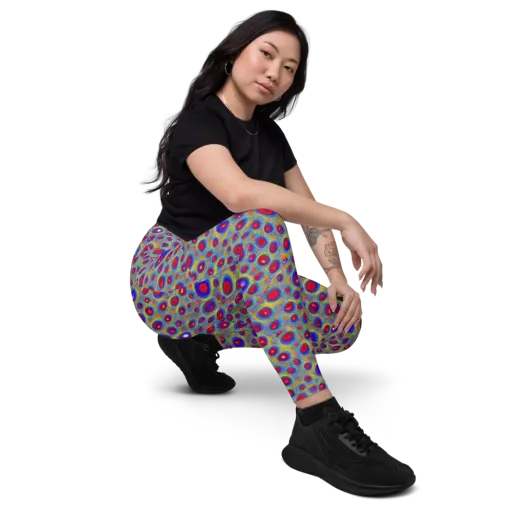 Prismatic Tide on a Leggings with Pockets