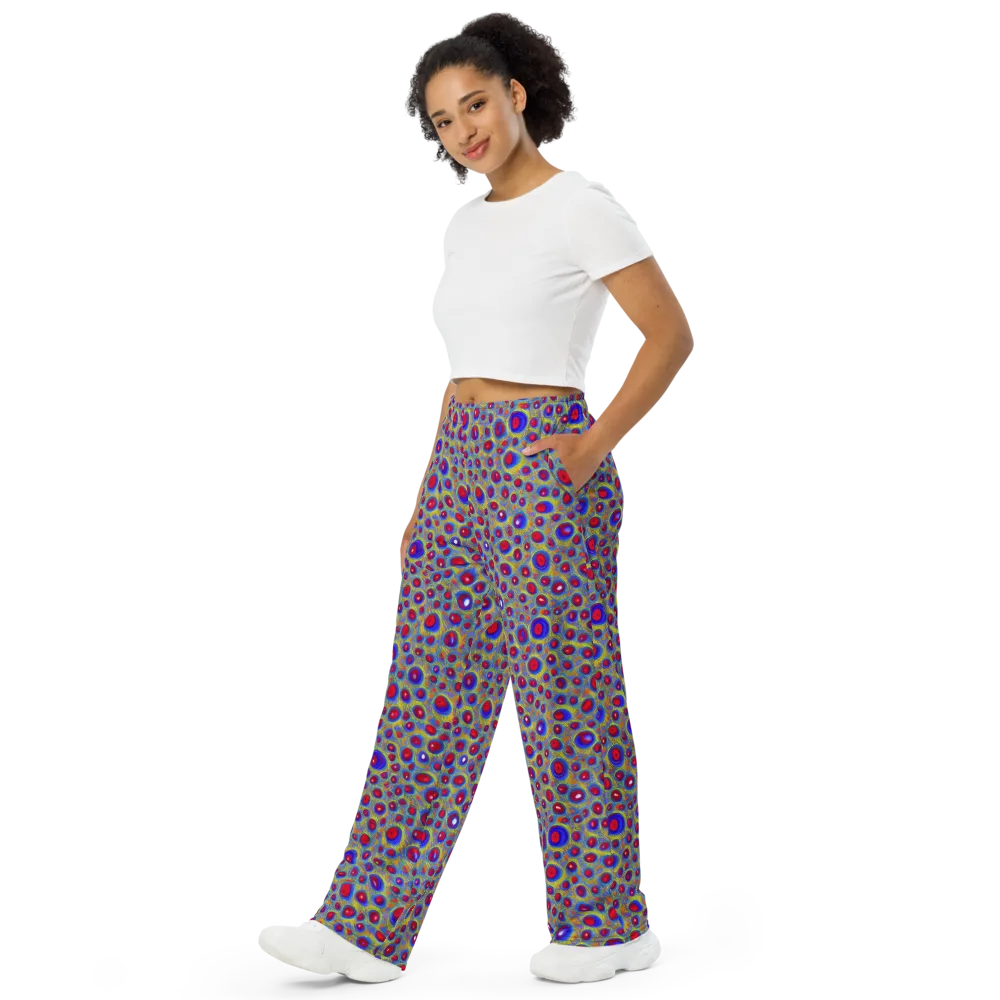 Prismatic Tide on Wide-Leg Pants — Left Front
