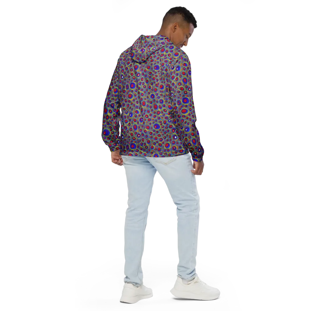 Prismatic Tide on Men's Windbreaker — Back