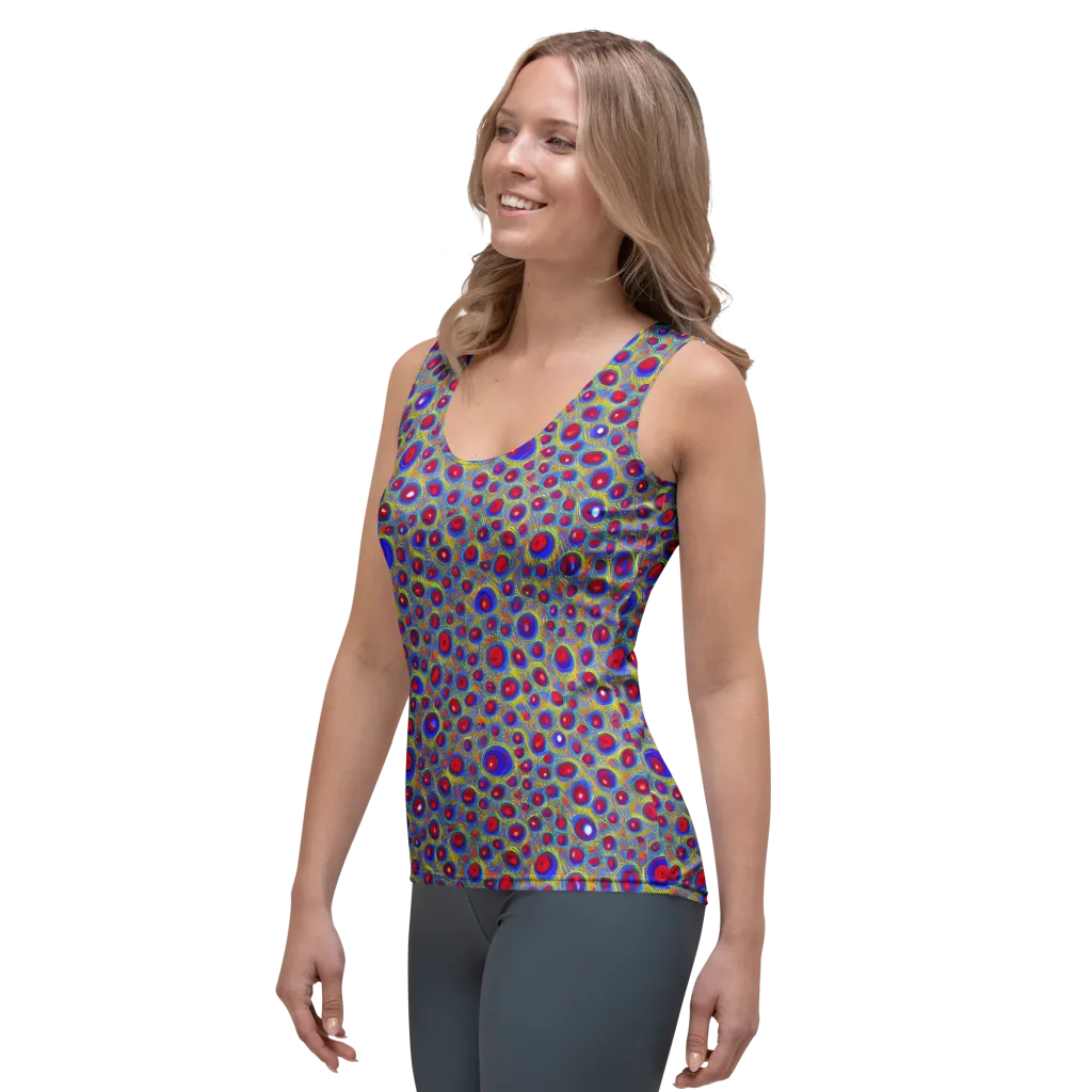 Prismatic Tide on Women's Tank Top — Left Front