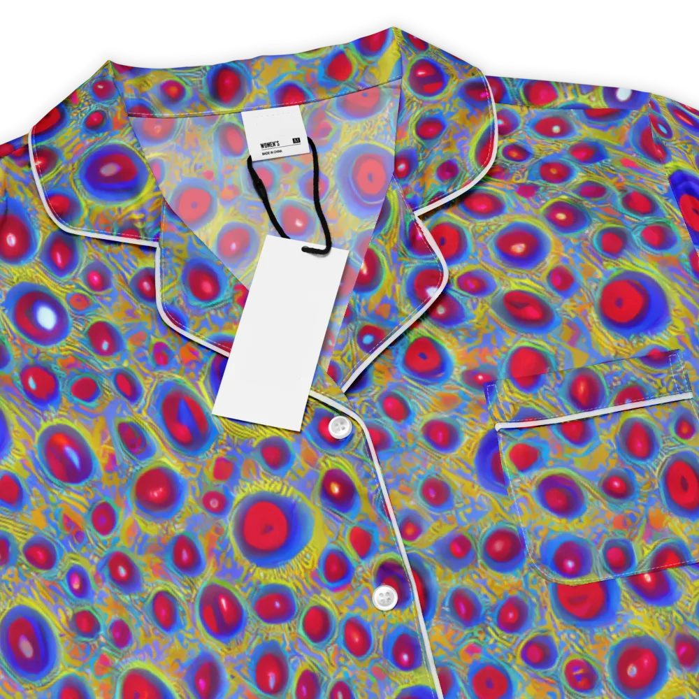 Prismatic Tide on Women's Short Sleeve Pajama Top — Product details