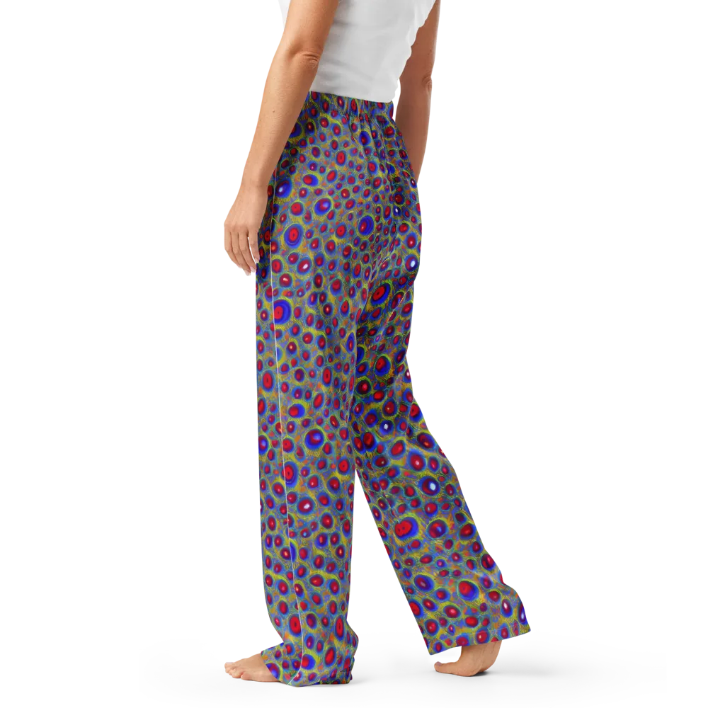 Prismatic Tide on Women's Pajama Pants — Left