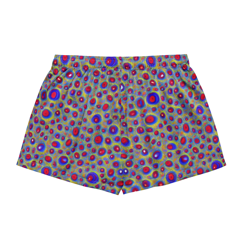 Prismatic Tide on Women's Pajama Shorts — Back