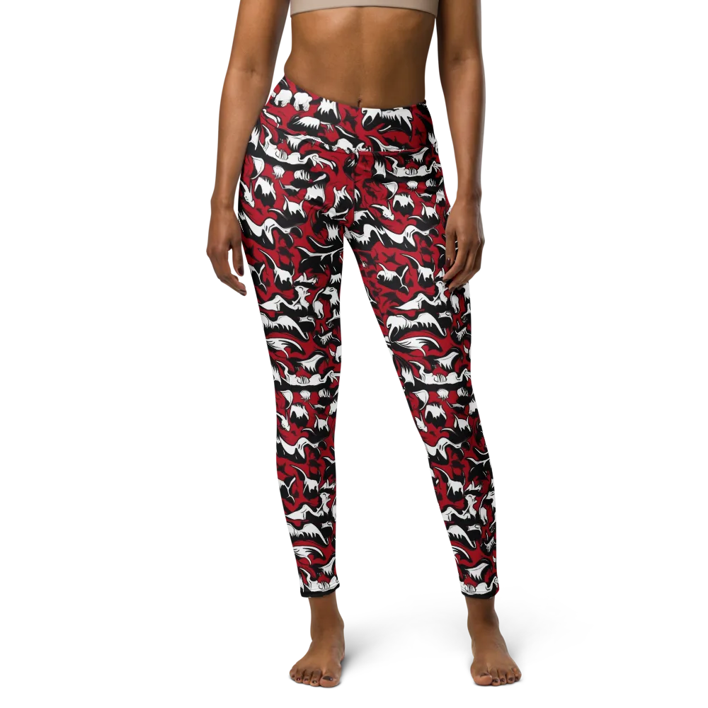 Batwing Ballet on Yoga Leggings — Front