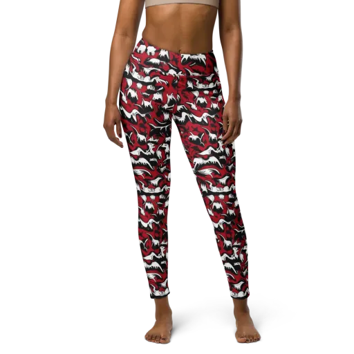 Batwing Ballet on a Yoga Leggings