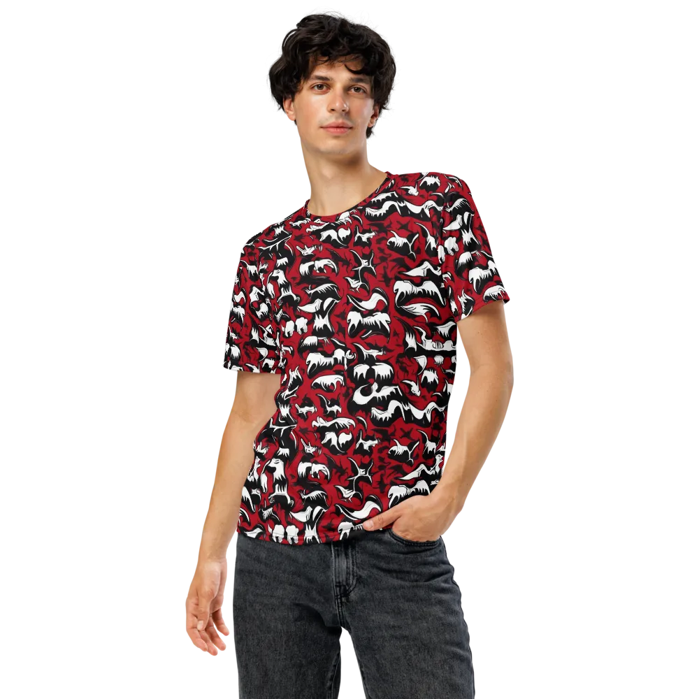 Batwing Ballet on Men's Crew Neck T-Shirt — Front