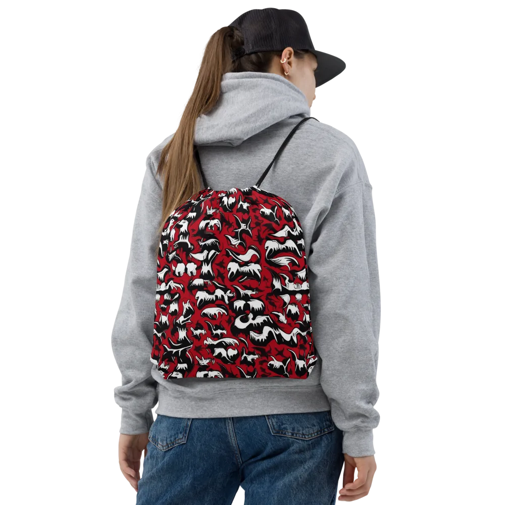 Batwing Ballet on Drawstring Bag — Front