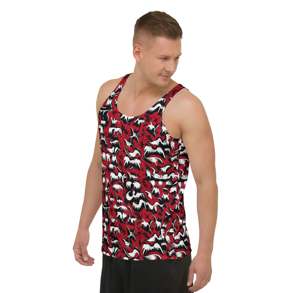 Batwing Ballet on Men's Tank Top — Left Front