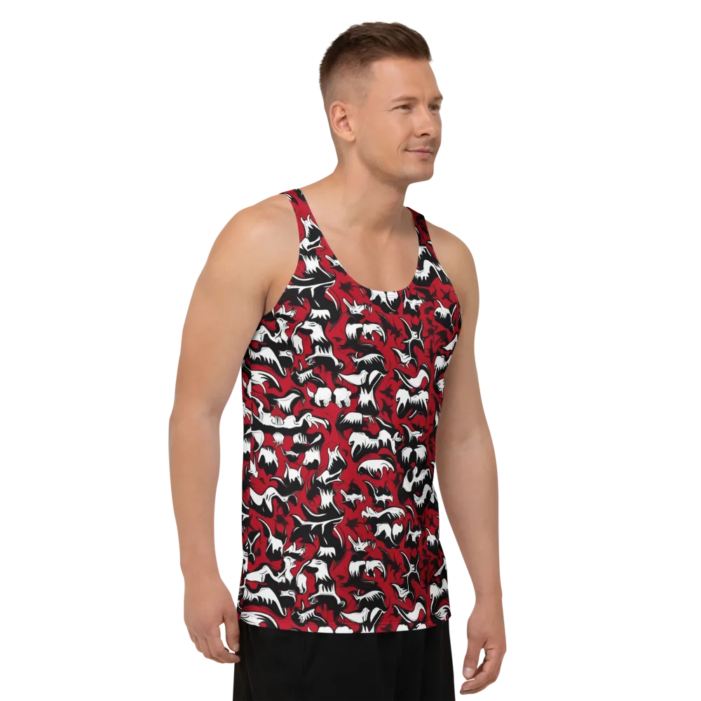 Batwing Ballet on Men's Tank Top — Right Front