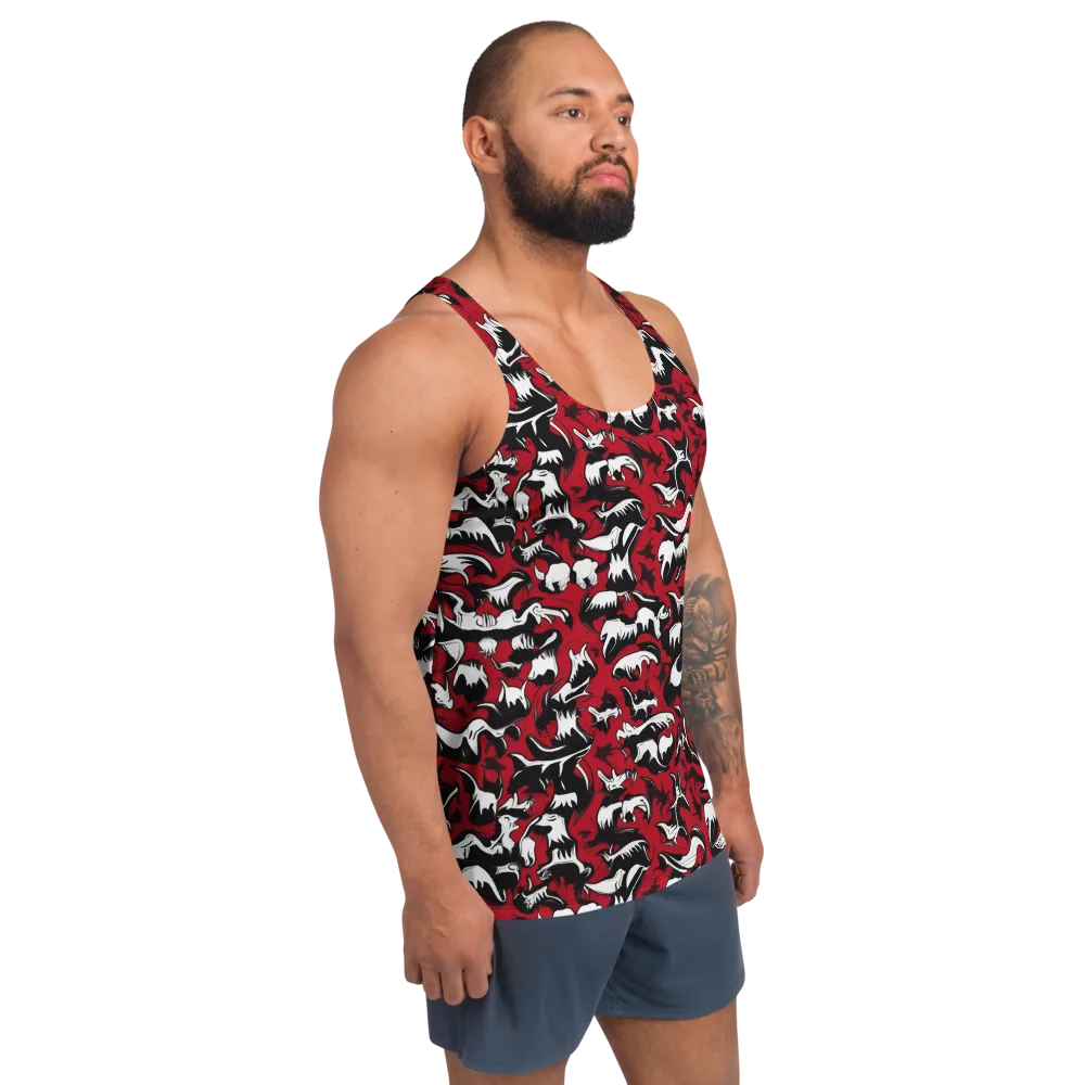 Batwing Ballet on Men's Tank Top — Right Front