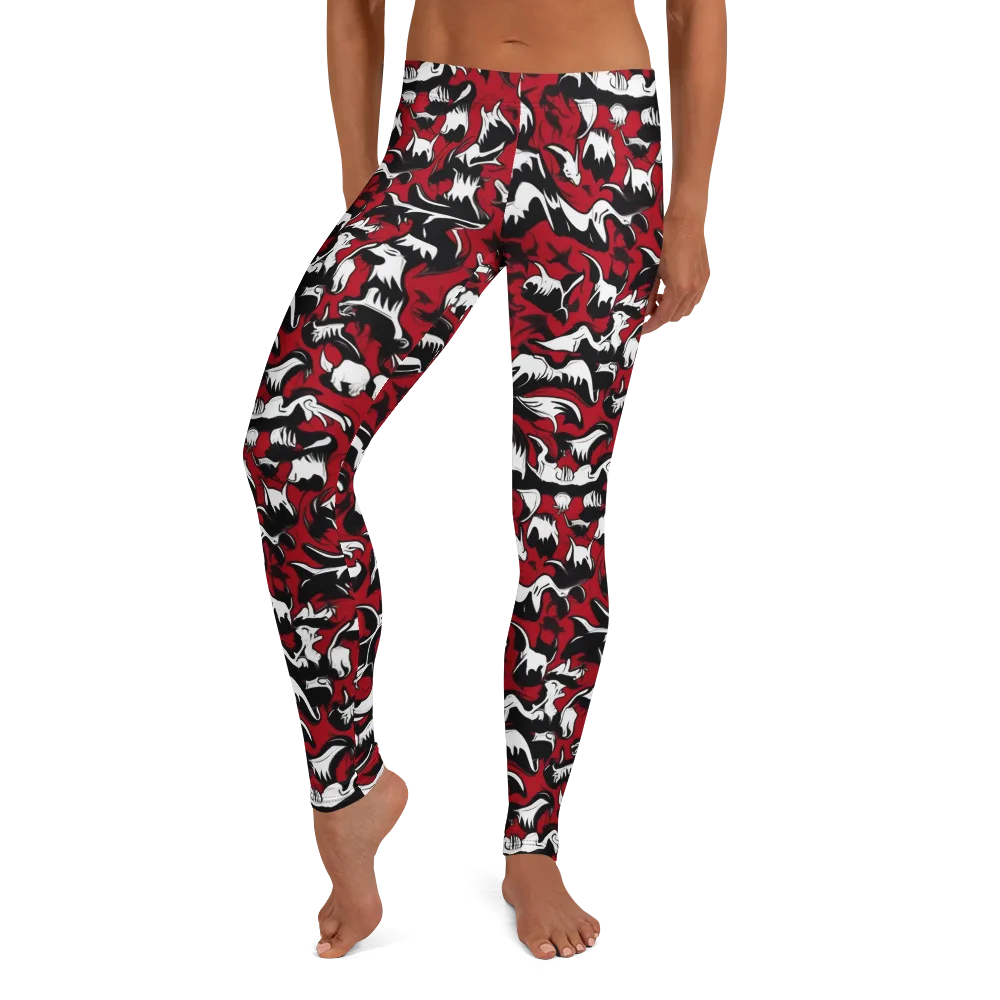 Batwing Ballet on Leggings — Front