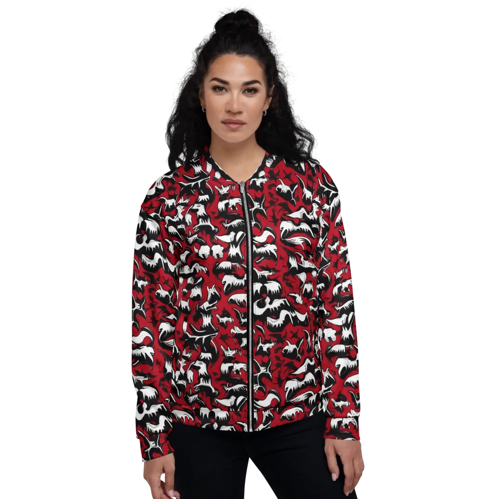 Batwing Ballet on Bomber Jacket — Front