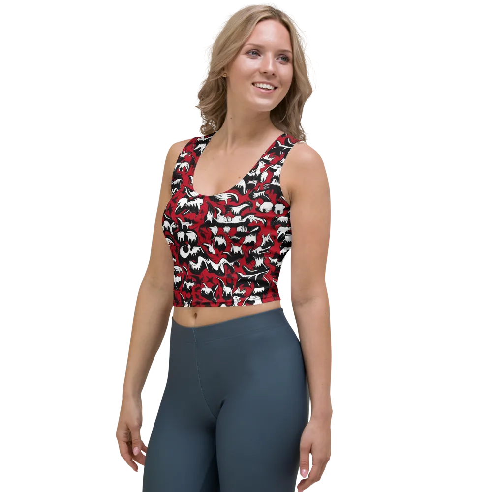 Batwing Ballet on Crop Top — Left Front