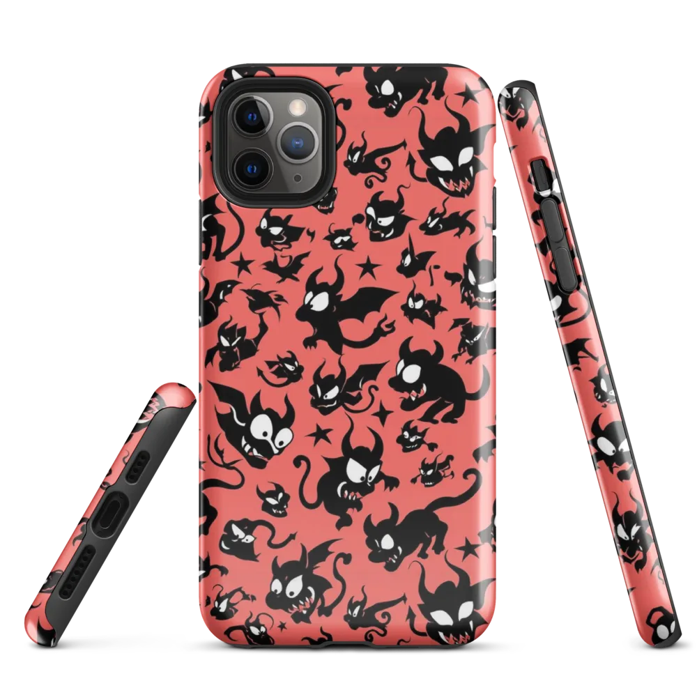 Coral Imp Parade on Tough Case for iPhone® — Front