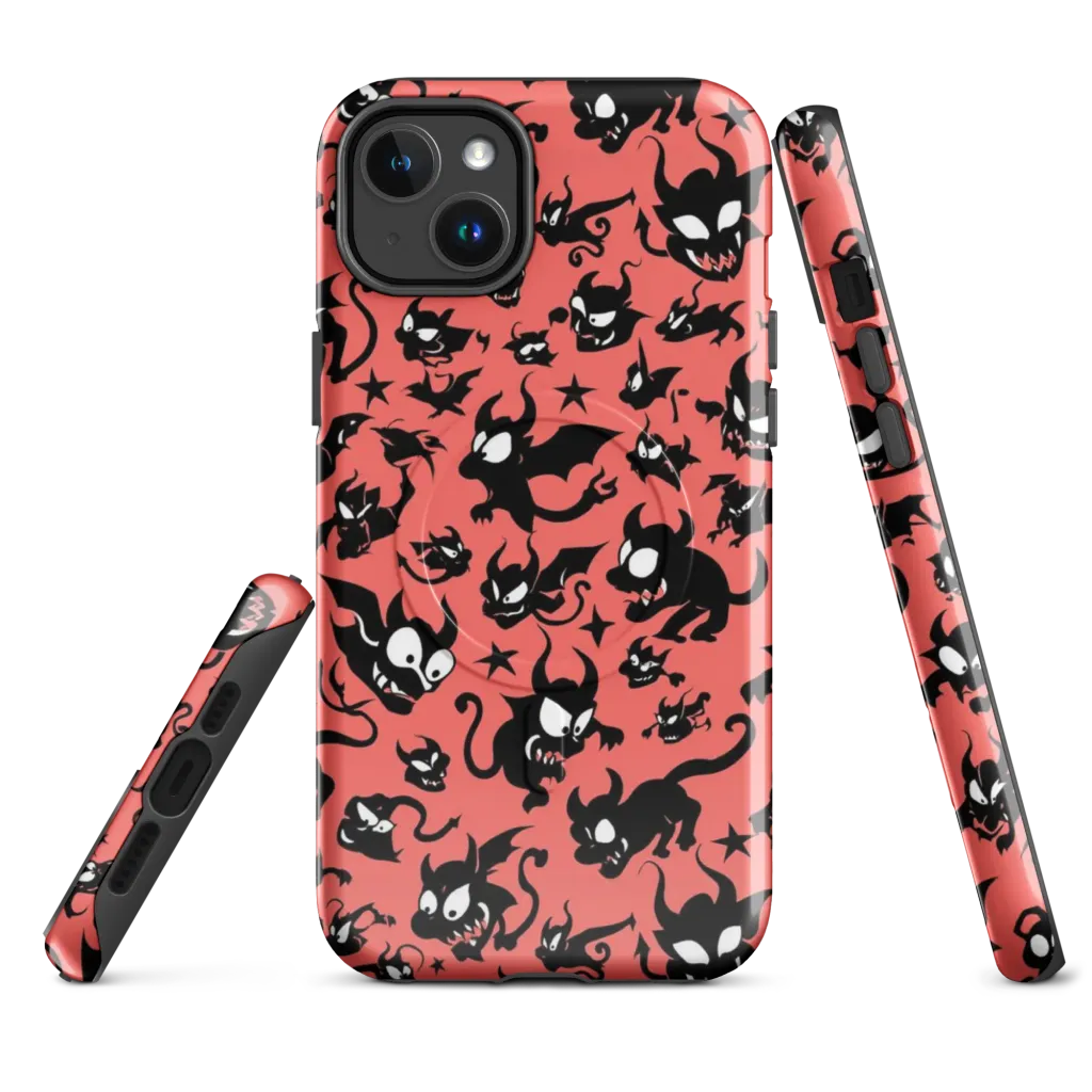 Coral Imp Parade on MagSafe Tough Case for iPhone® — Front
