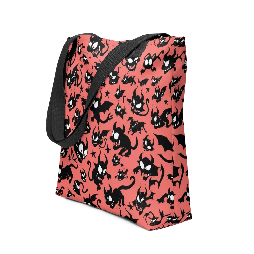 Coral Imp Parade on Tote Bag — Front
