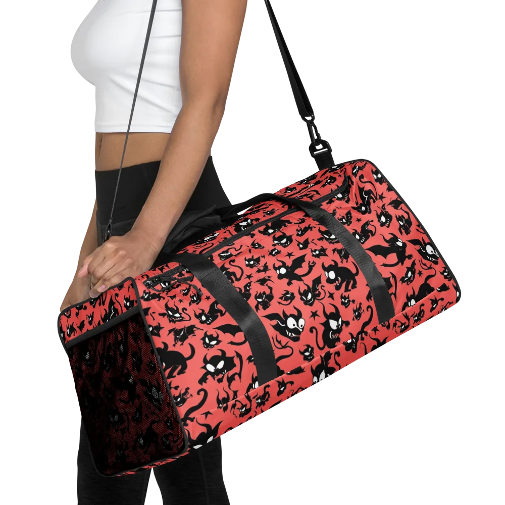 Coral Imp Parade on Duffle Bag — Front