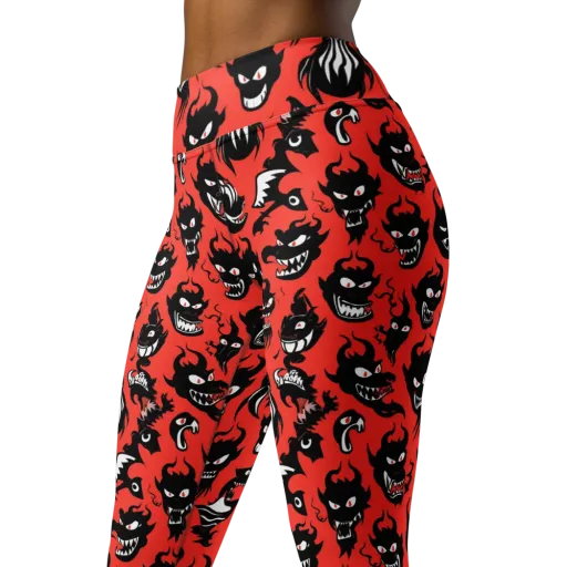 Inferno Parade on a Yoga Leggings