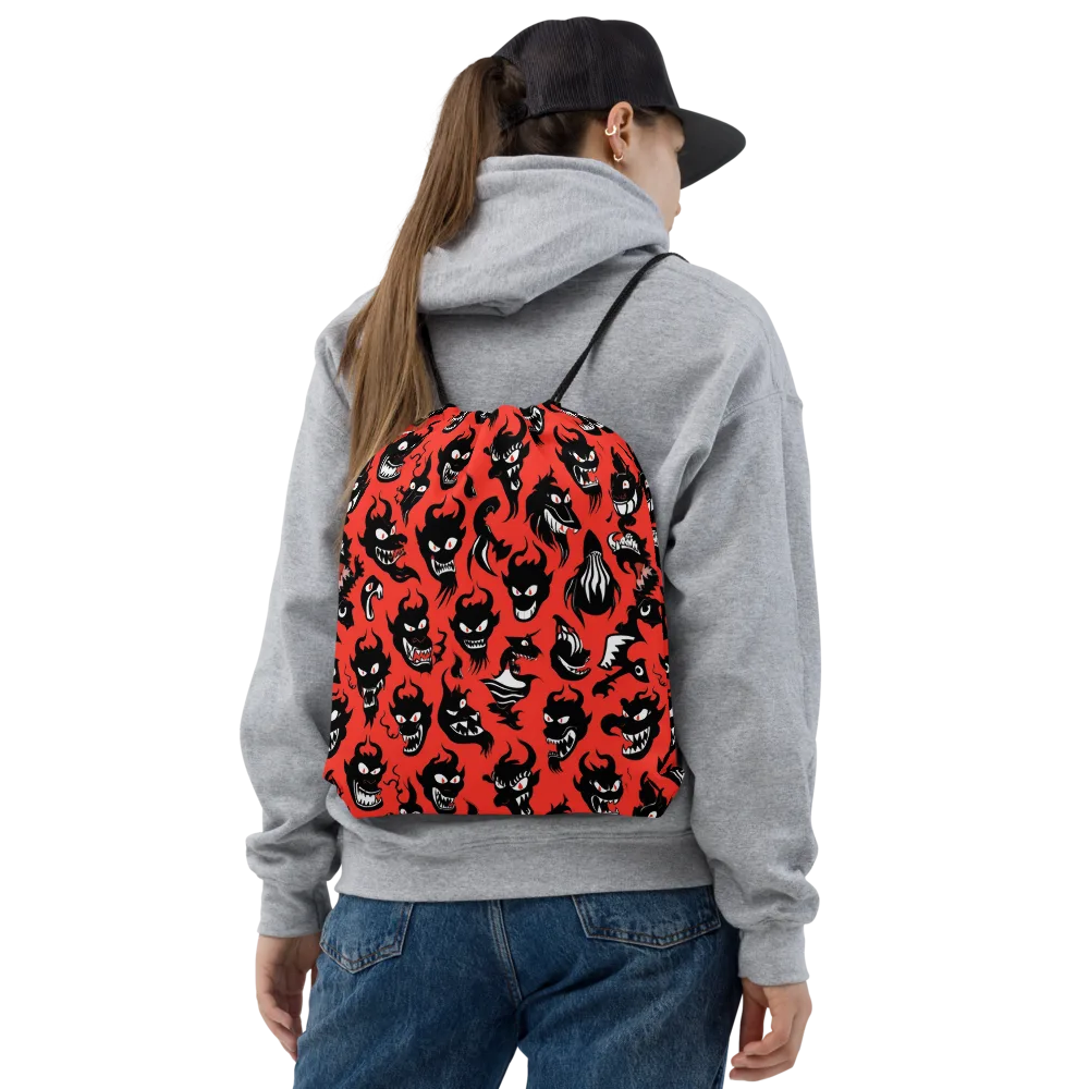 Inferno Parade on Drawstring Bag — Front