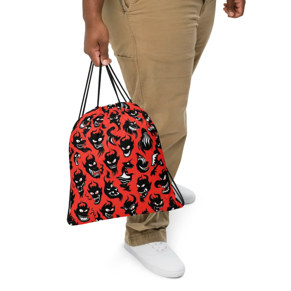 Inferno Parade on Drawstring Bag — Front