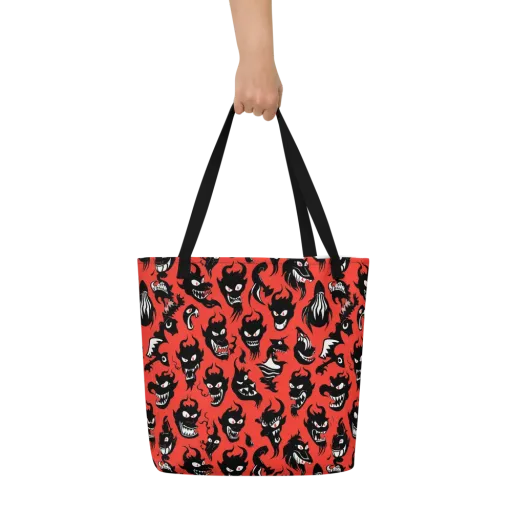Inferno Parade on a Large Tote Bag W/ Pocket