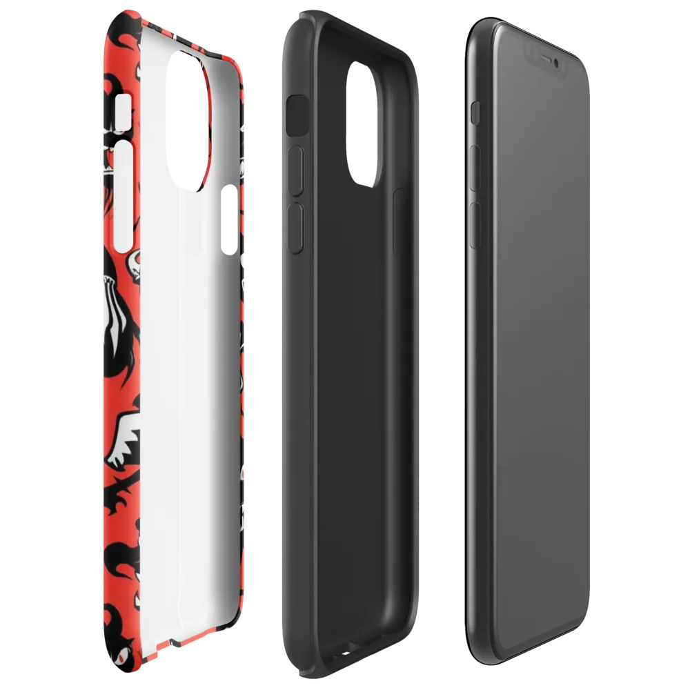 Inferno Parade on Tough Case for iPhone® — Right