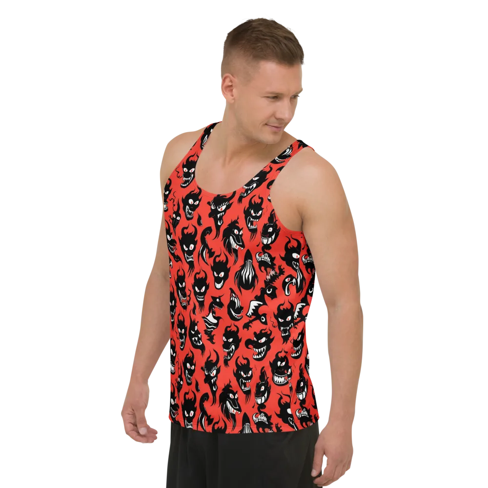 Inferno Parade on Men's Tank Top — Left Front
