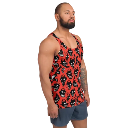 Inferno Parade on a Men's Tank Top