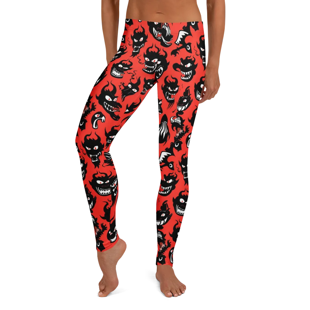 Inferno Parade on Leggings — Front
