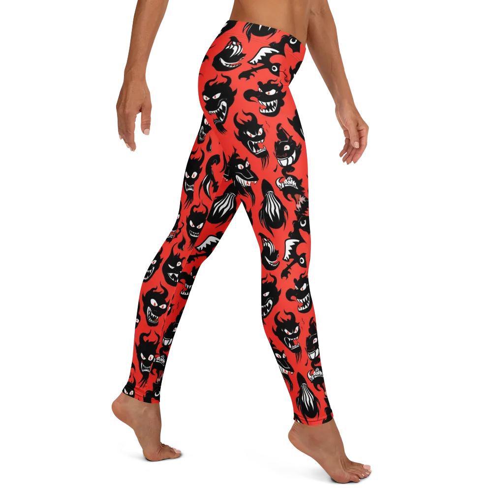 Inferno Parade on Leggings — Right