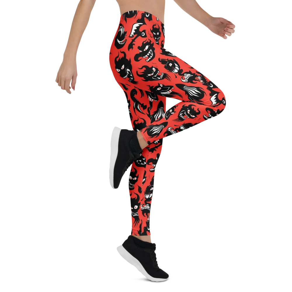 Inferno Parade on Leggings — Right