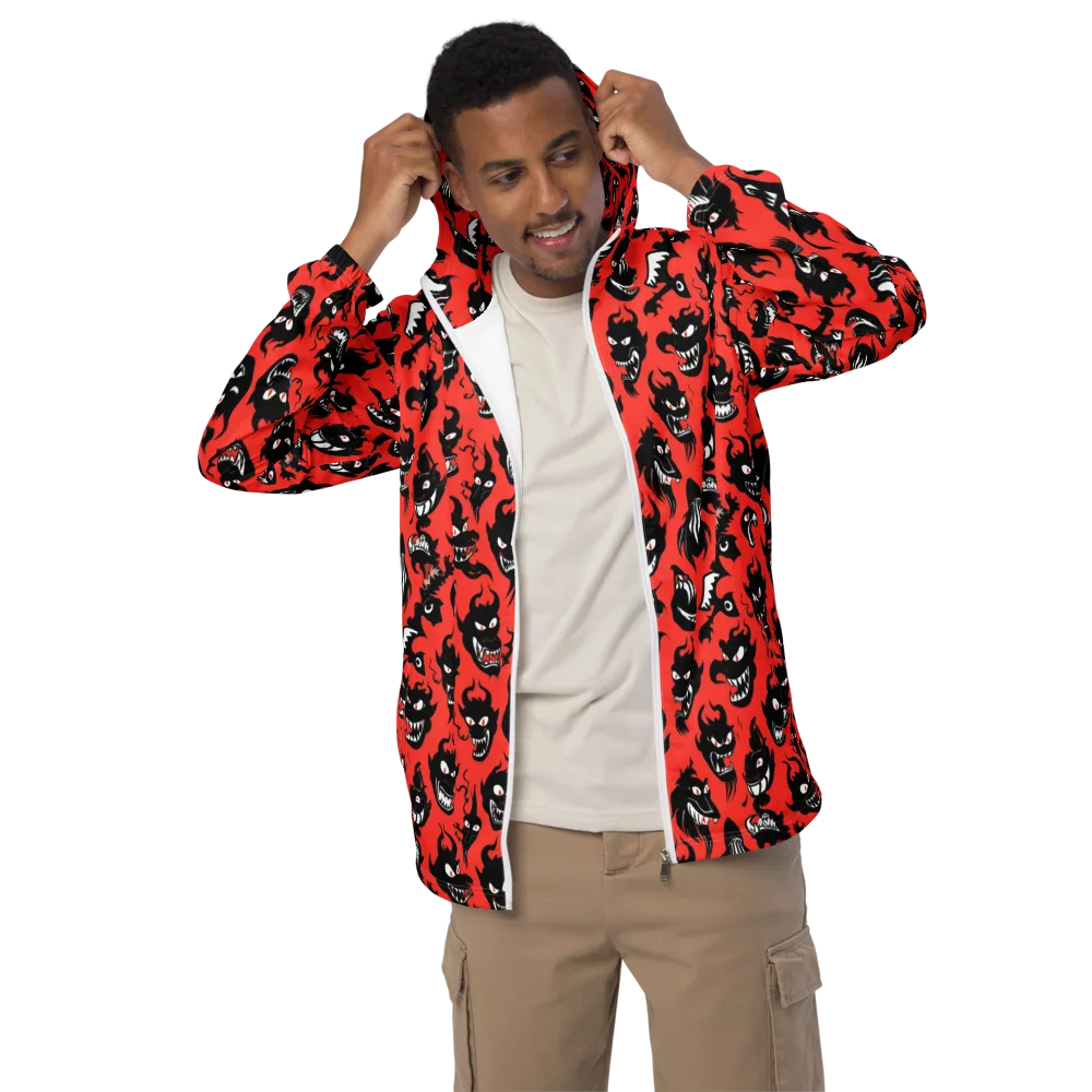 Inferno Parade on Men's Windbreaker — Front