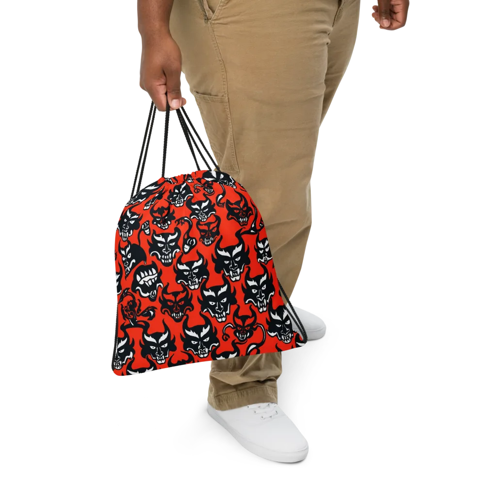 Devil’s Parade on Drawstring Bag — Front