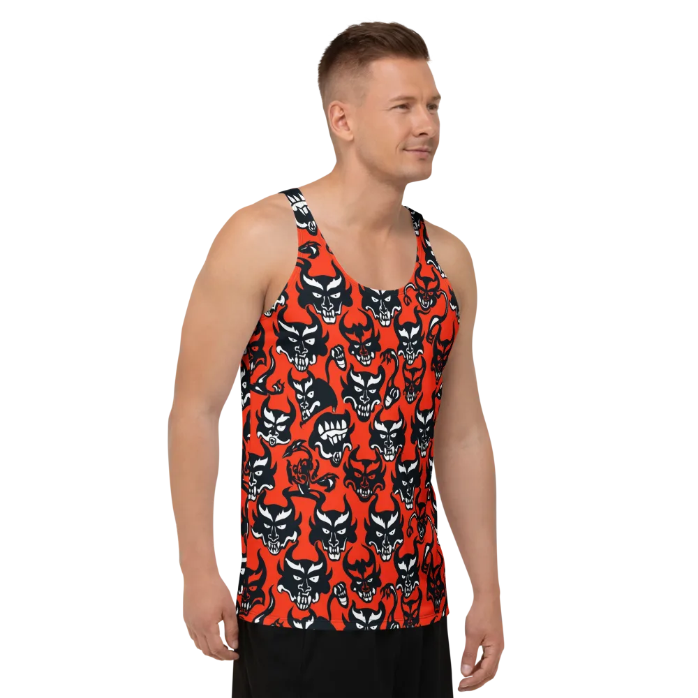 Devil’s Parade on Men's Tank Top — Right Front