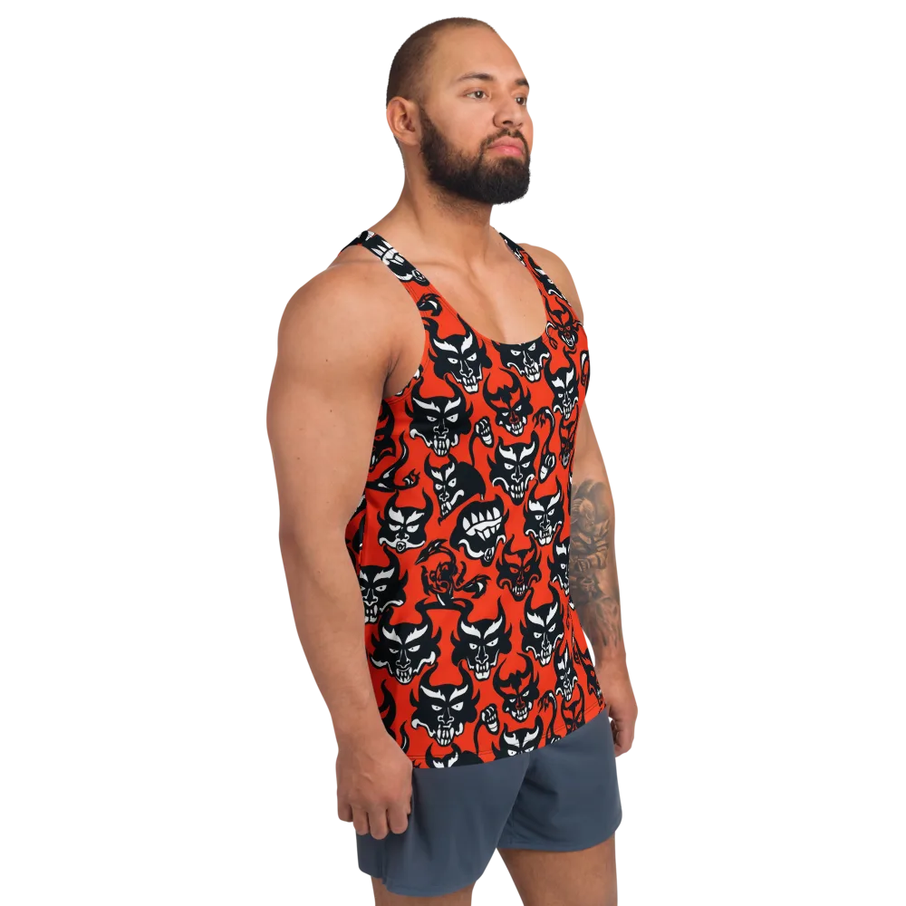 Devil’s Parade on Men's Tank Top — Right Front