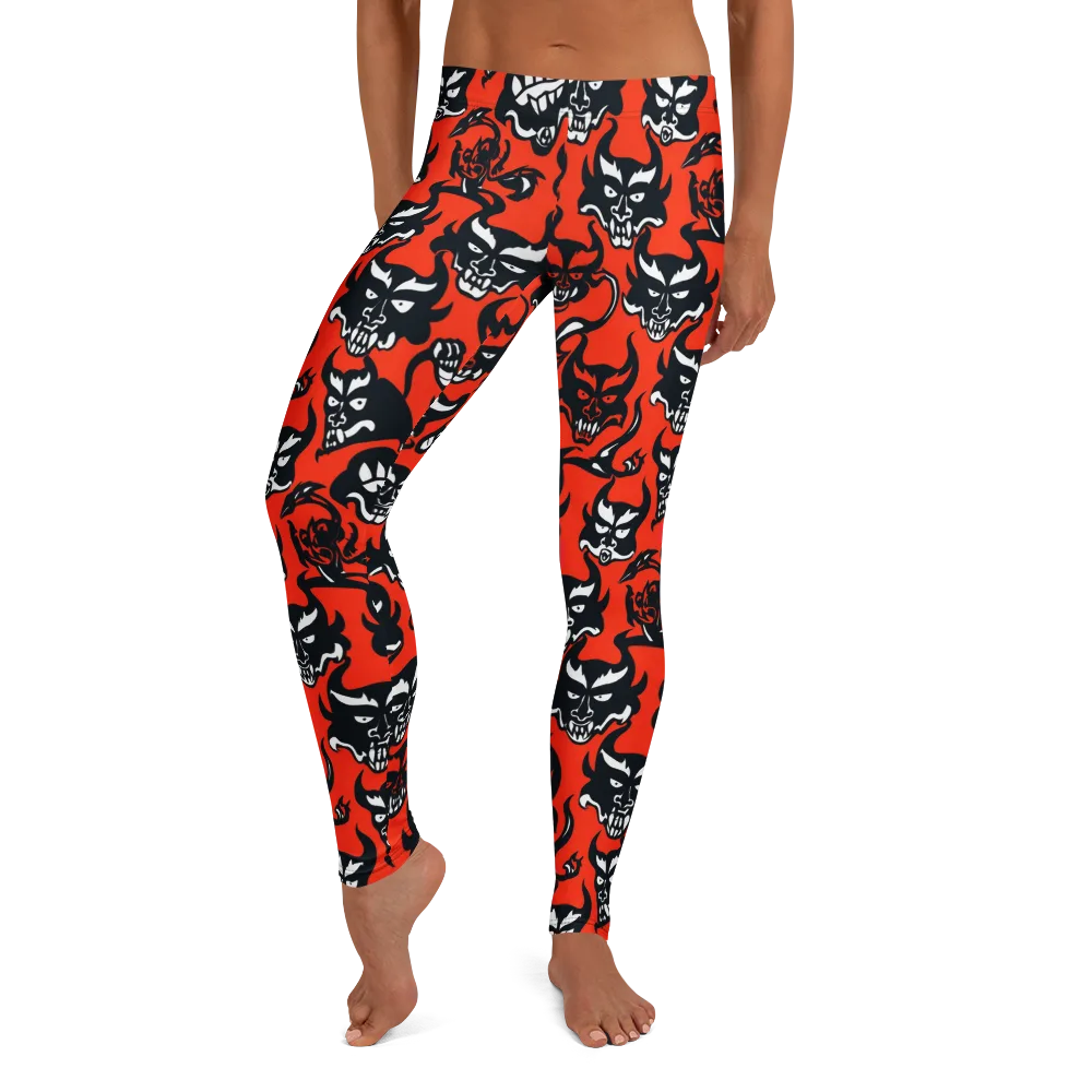 Devil’s Parade on Leggings — Front