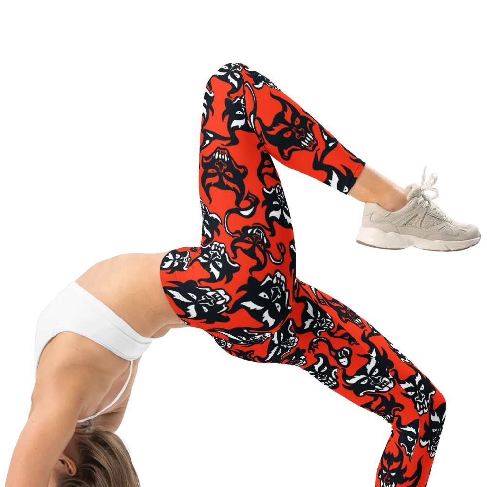 Devil’s Parade on Leggings — Right