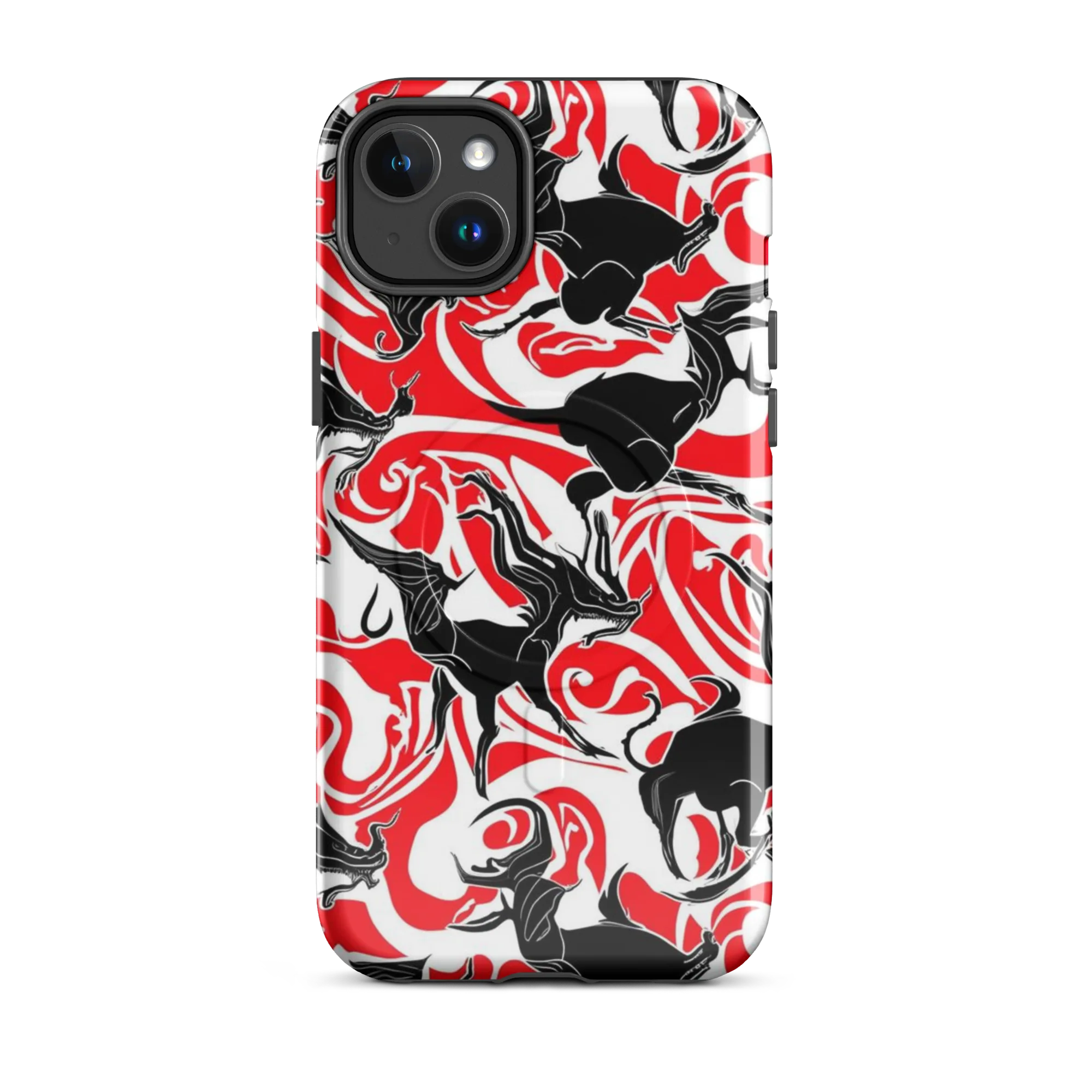 Crimson Night Flight on MagSafe Tough Case for iPhone® — Front
