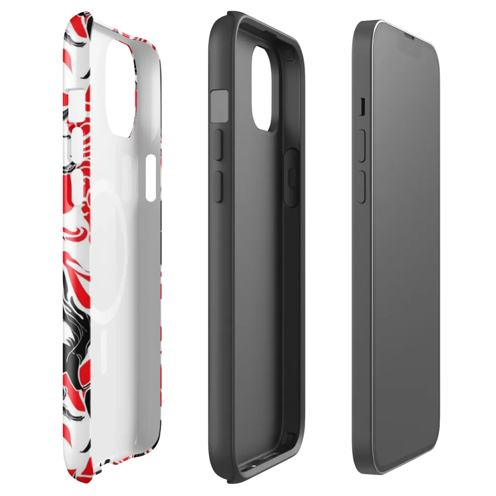 Crimson Night Flight on MagSafe Tough Case for iPhone® — Front